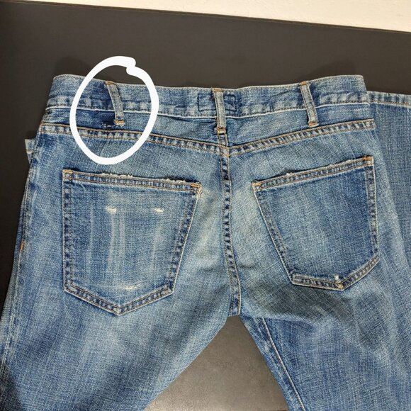 Current Elliott Loved Destroyed Jeans Sz 27 W31 x L32 - Picture 7 of 8
